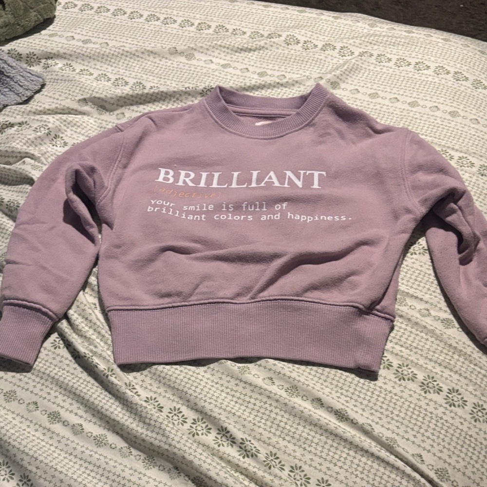 Wonder Nation Lavender Crew Neck Sweater